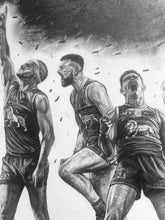 Load image into Gallery viewer, ‘Back to Back’ - Lions Premiership Drawing - Prints