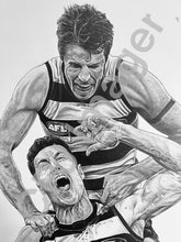 Load image into Gallery viewer, Geelong Cats - Jeremy Cameron & Isaac Smith Drawing - Prints