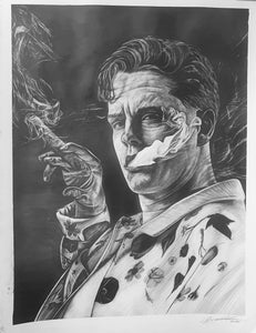 Joe Burrow w. Cigar Drawing - Prints
