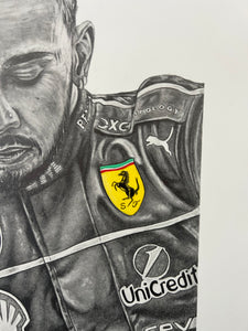 Lewis Hamilton Drawing - Prints