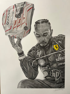 Lewis Hamilton Drawing - Prints