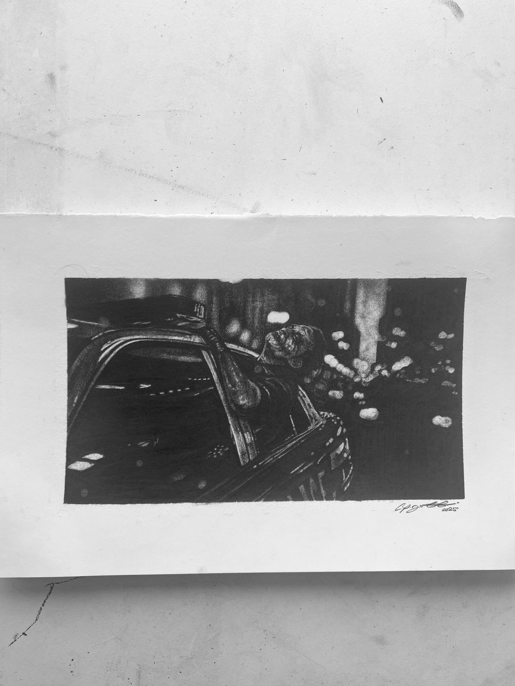 The Dark Knight Drawing - Original