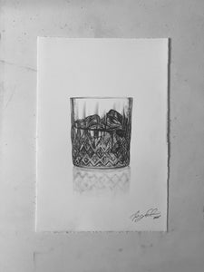 Whisky Glass - Original Drawing