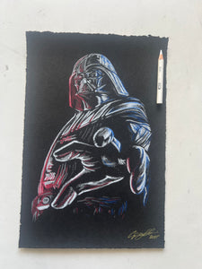 Darth Vader Drawing - Original