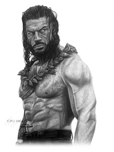Load image into Gallery viewer, Roman Reigns Drawing - Prints
