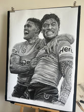 Load image into Gallery viewer, Brain To’o &amp; Nathan Cleary Drawing - Prints
